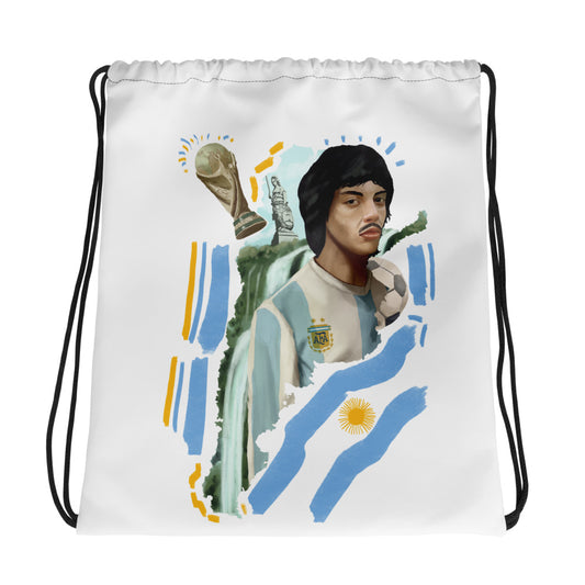 Argentina World Cup Drawstring Bag