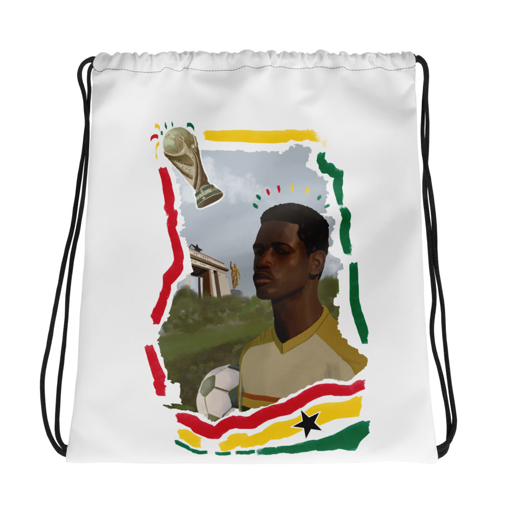 Ghana World Cup Drawstring Bag