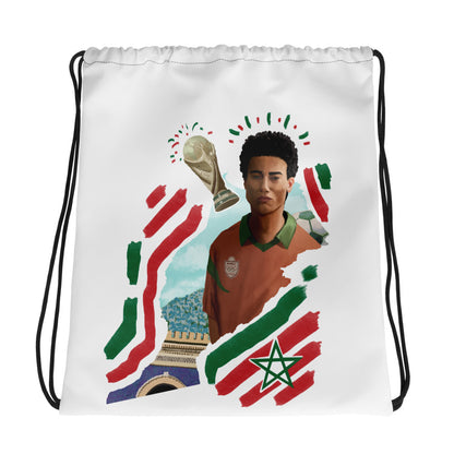 Morocco World Cup Drawstring Bag