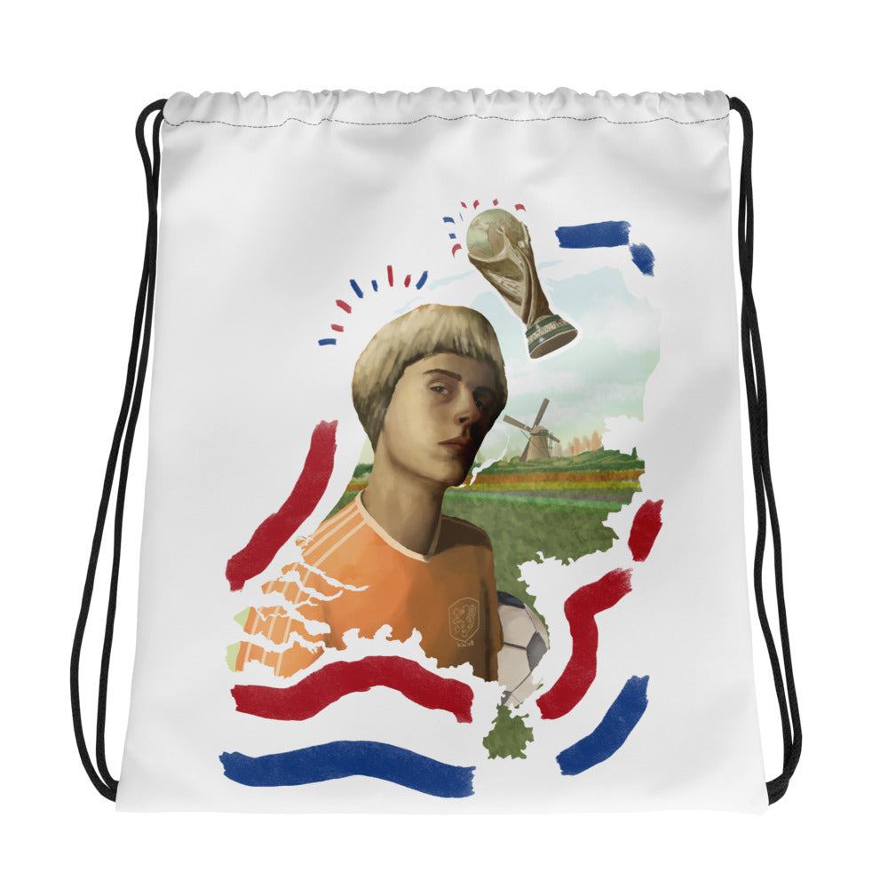 Netherlands World Cup Drawstring Bag