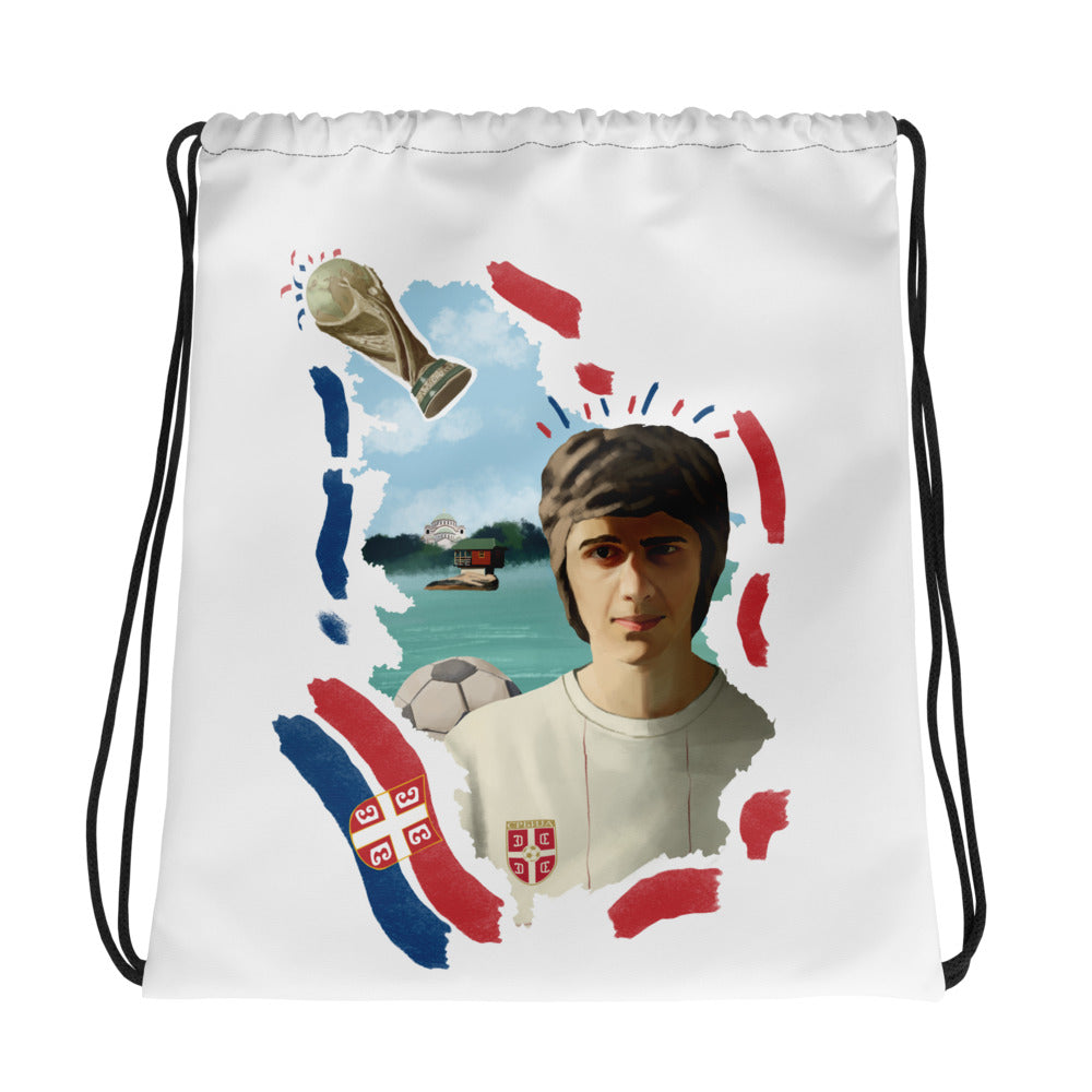 Serbia World Cup Drawstring bag