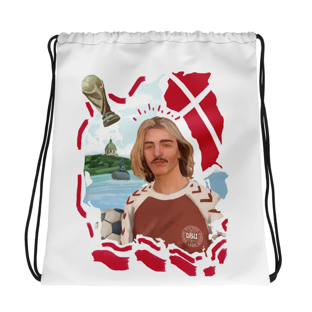 Denmark World Cup Drawstring bag