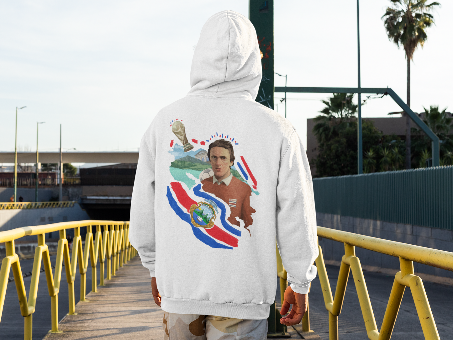 Costa Rica world cup white hoodie