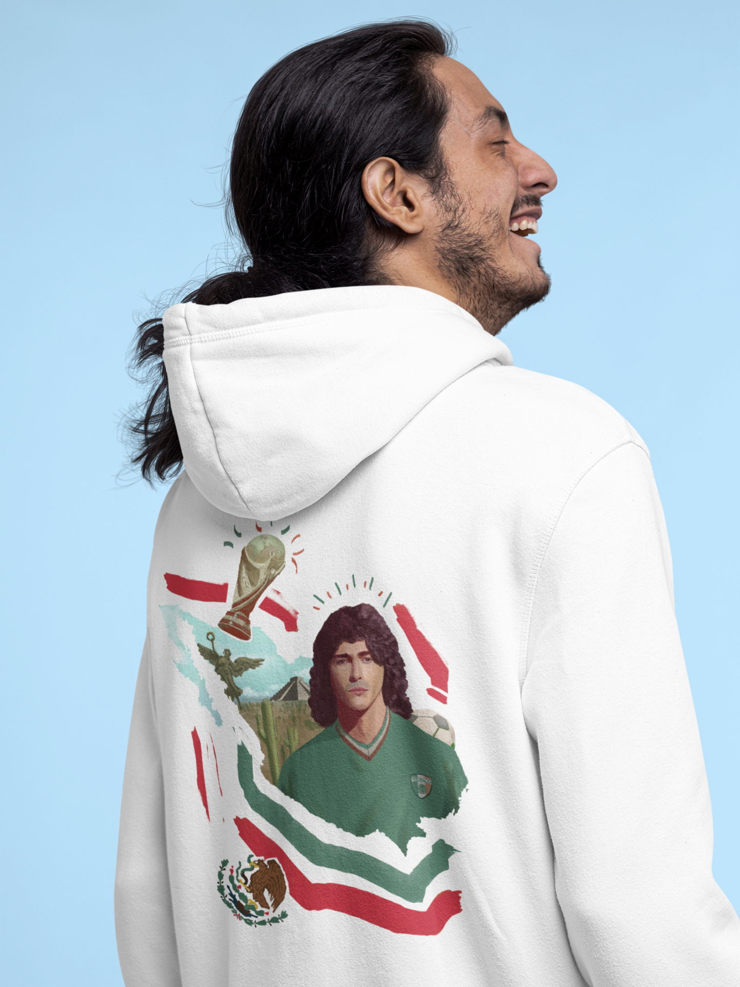 Mexico world cup white hoodie