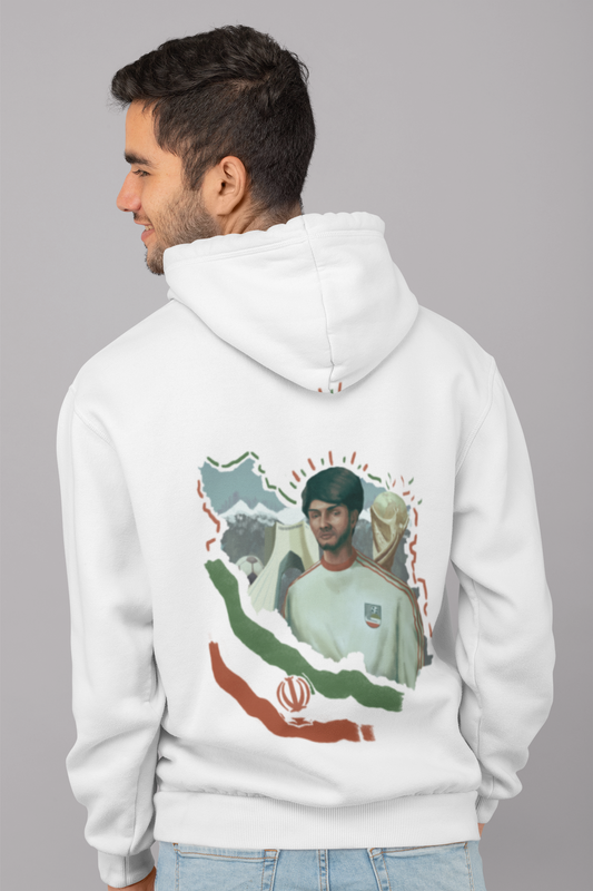 Iran world cup white hoodie