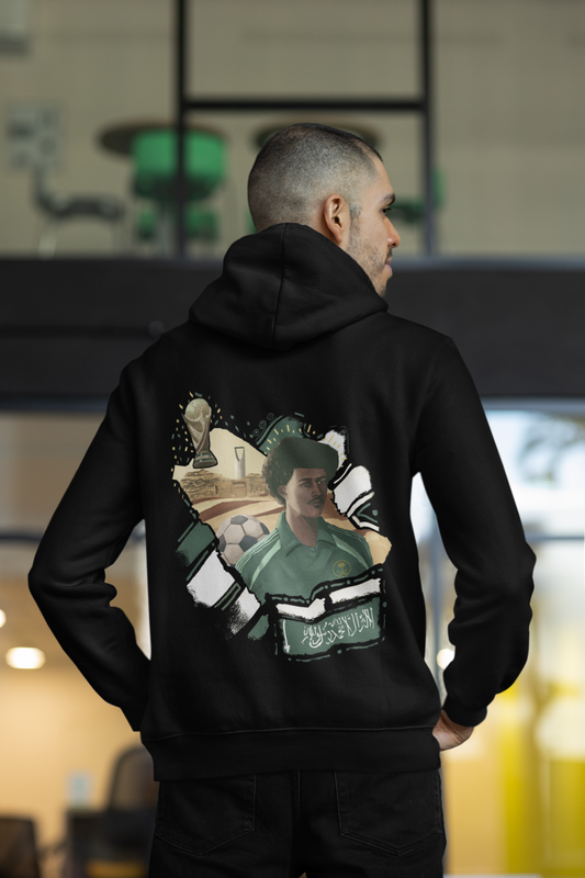 Saudi Arabia world cup black hoodie