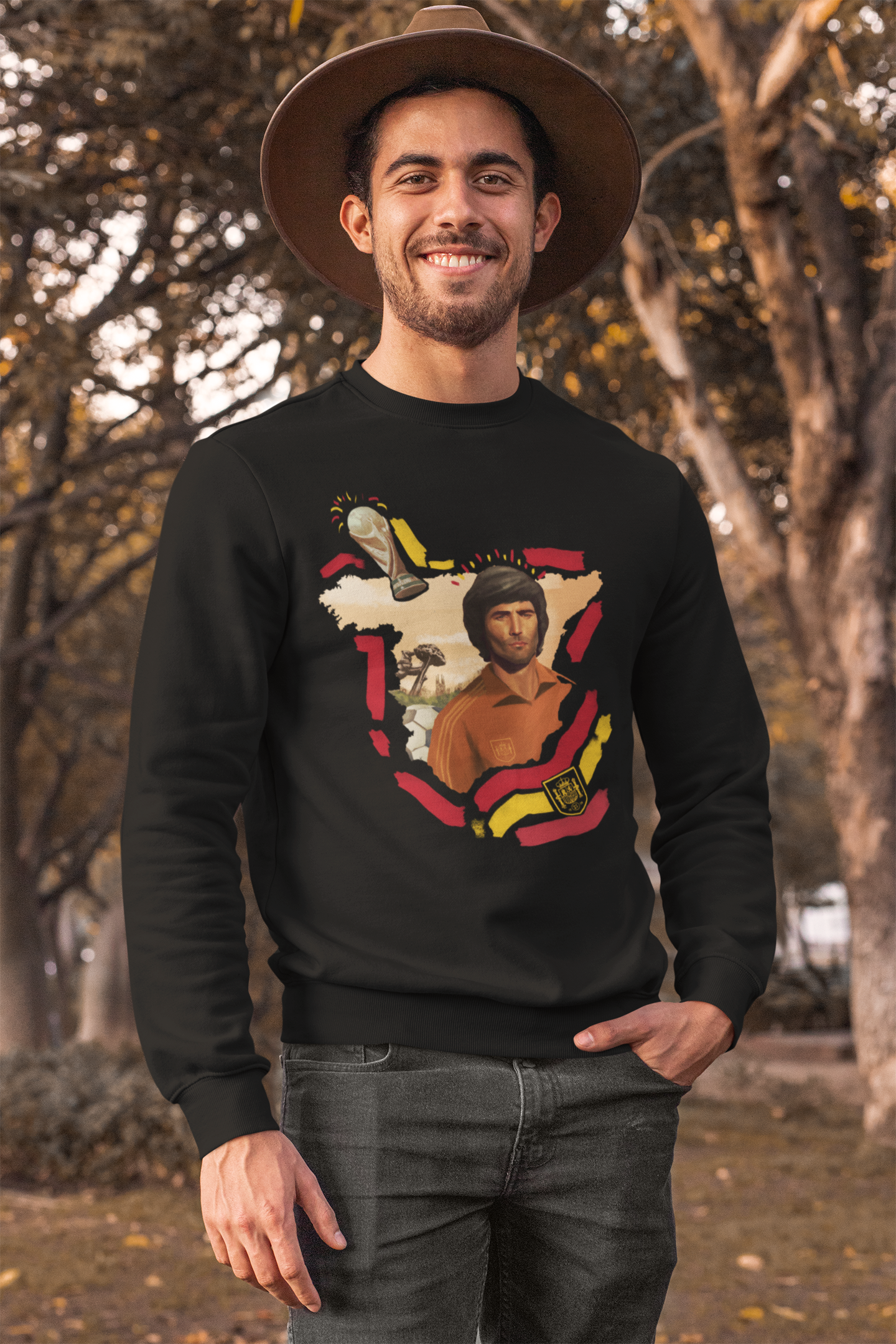 Spain world cup black sweatshirt