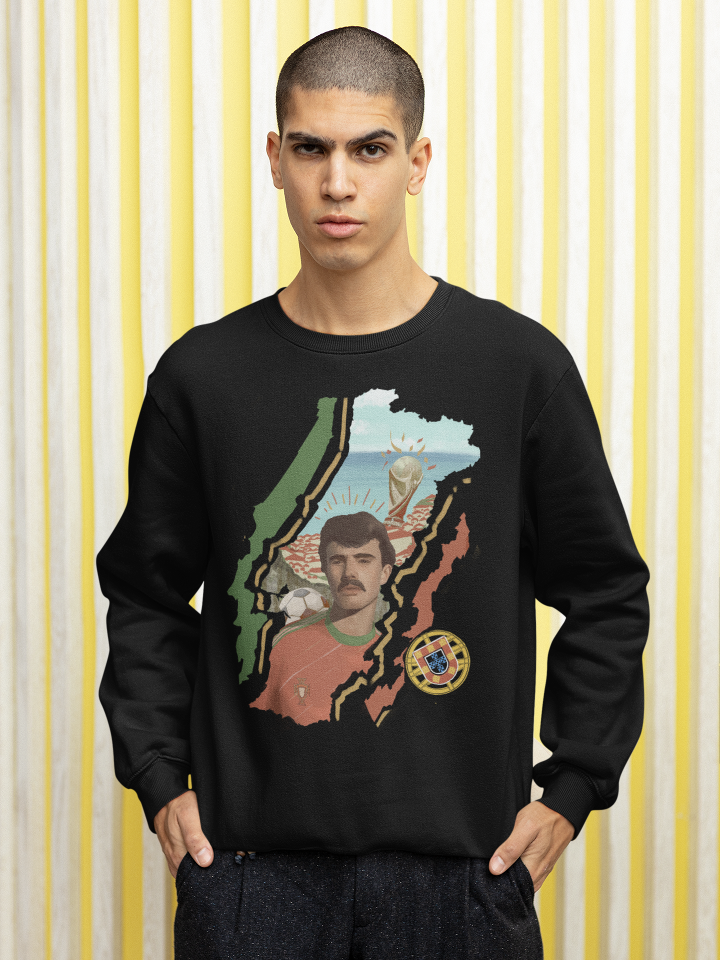 Portugal world cup black sweatshirt