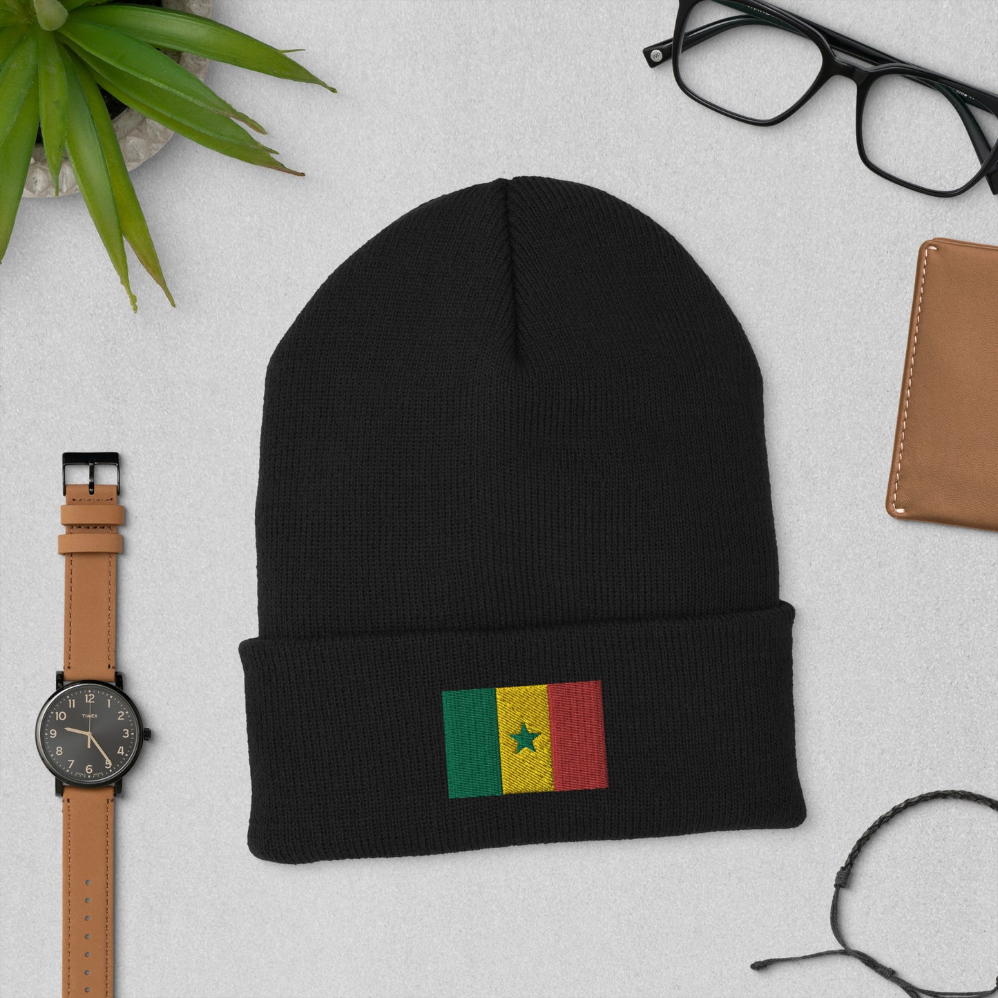 Senegal Cuffed Beanie