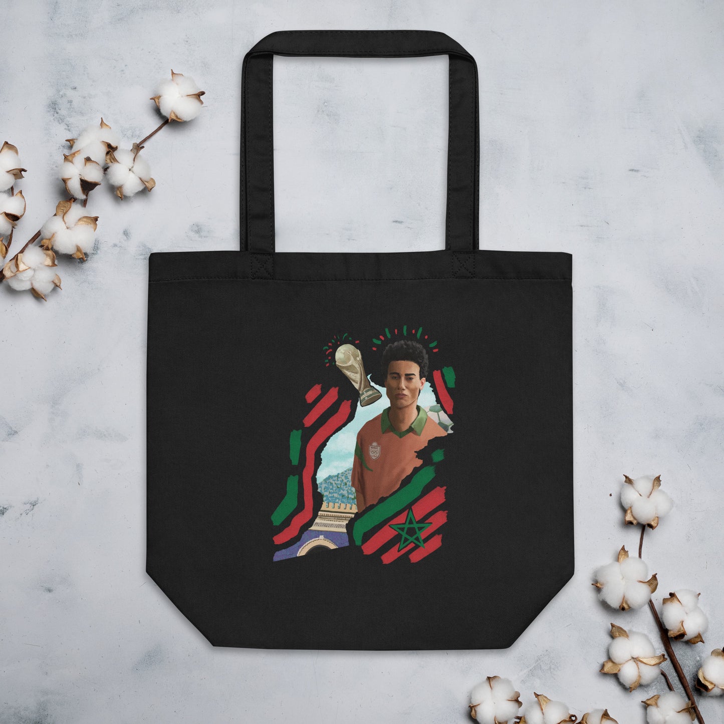 Morocco World Cup Eco Tote Bag