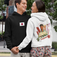 Japan world cup black white hoodie