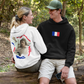 France world cup black white hoodie