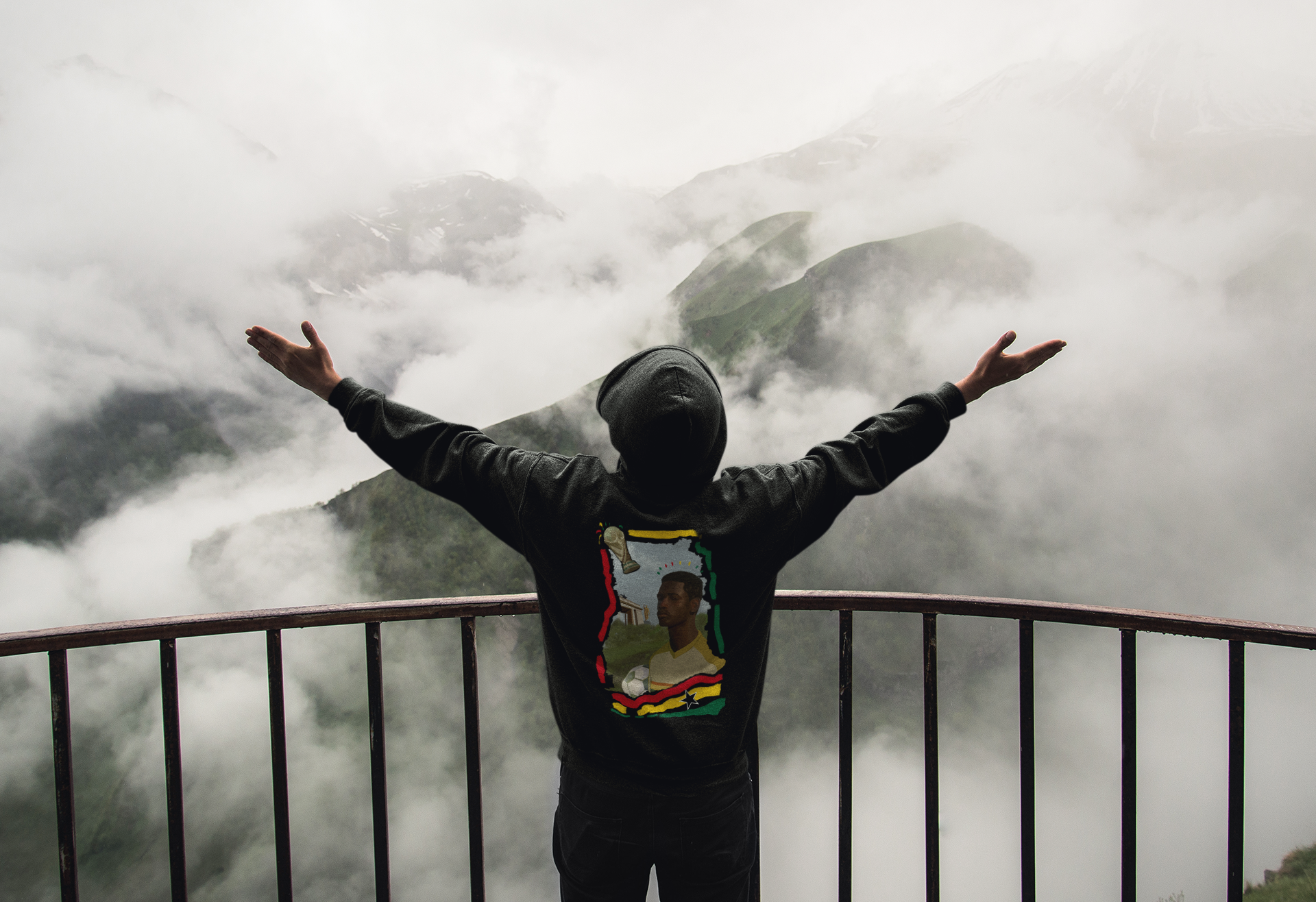 Ghana world cup black hoodie