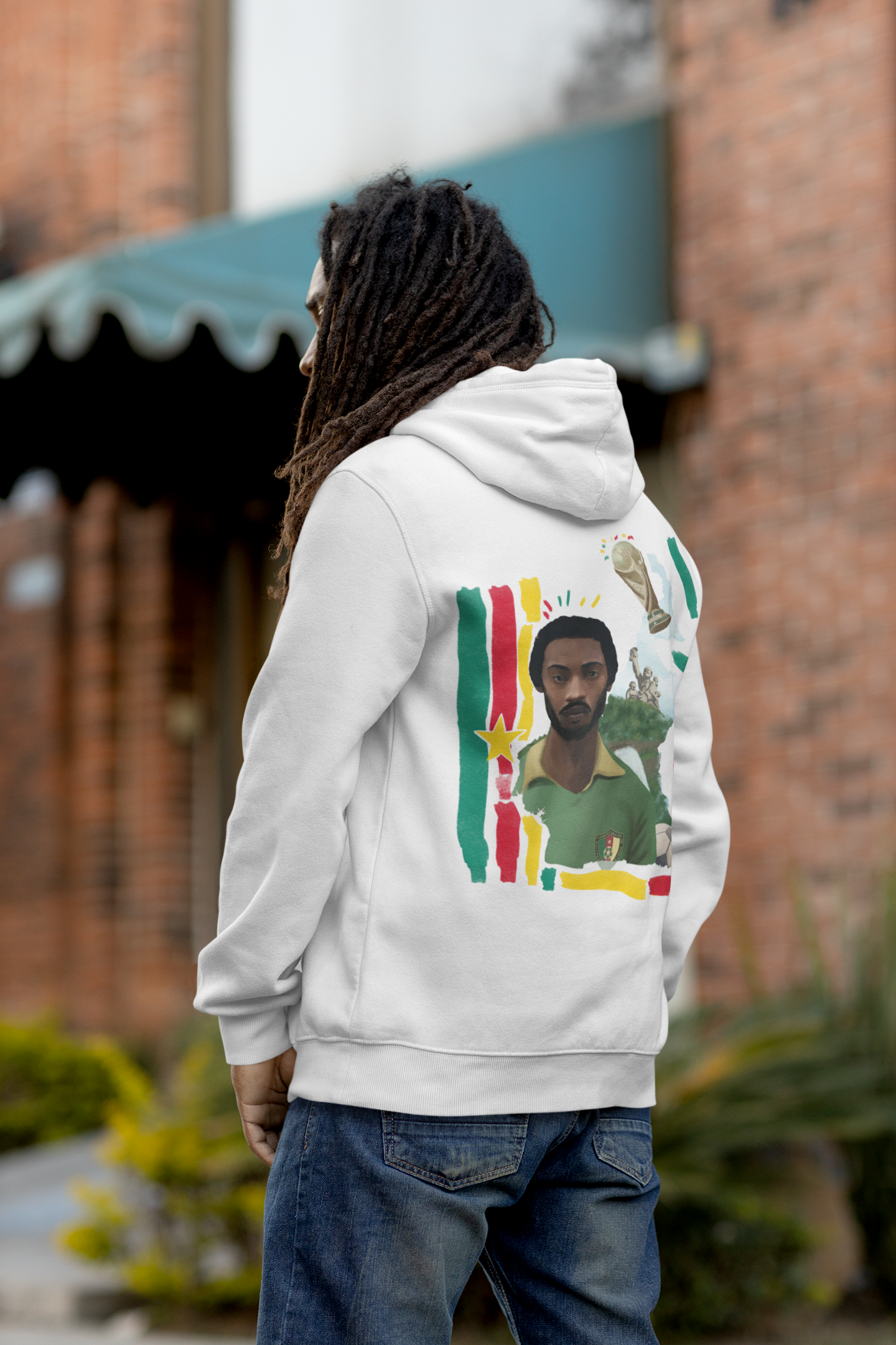 Cameroon world cup white hoodie