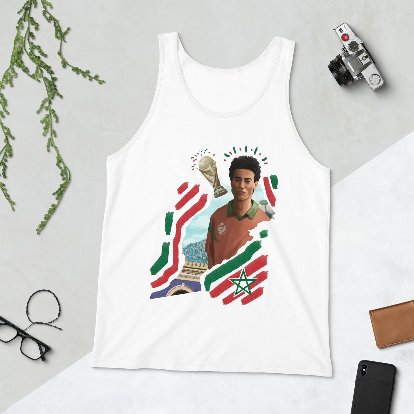 Morocco World Cup Unisex Tank