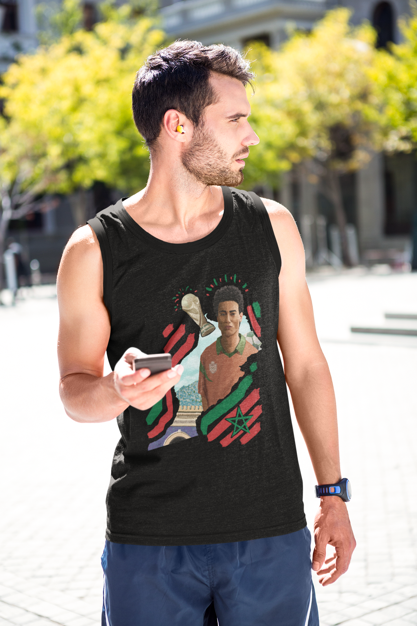 Morocco World Cup Unisex Tank