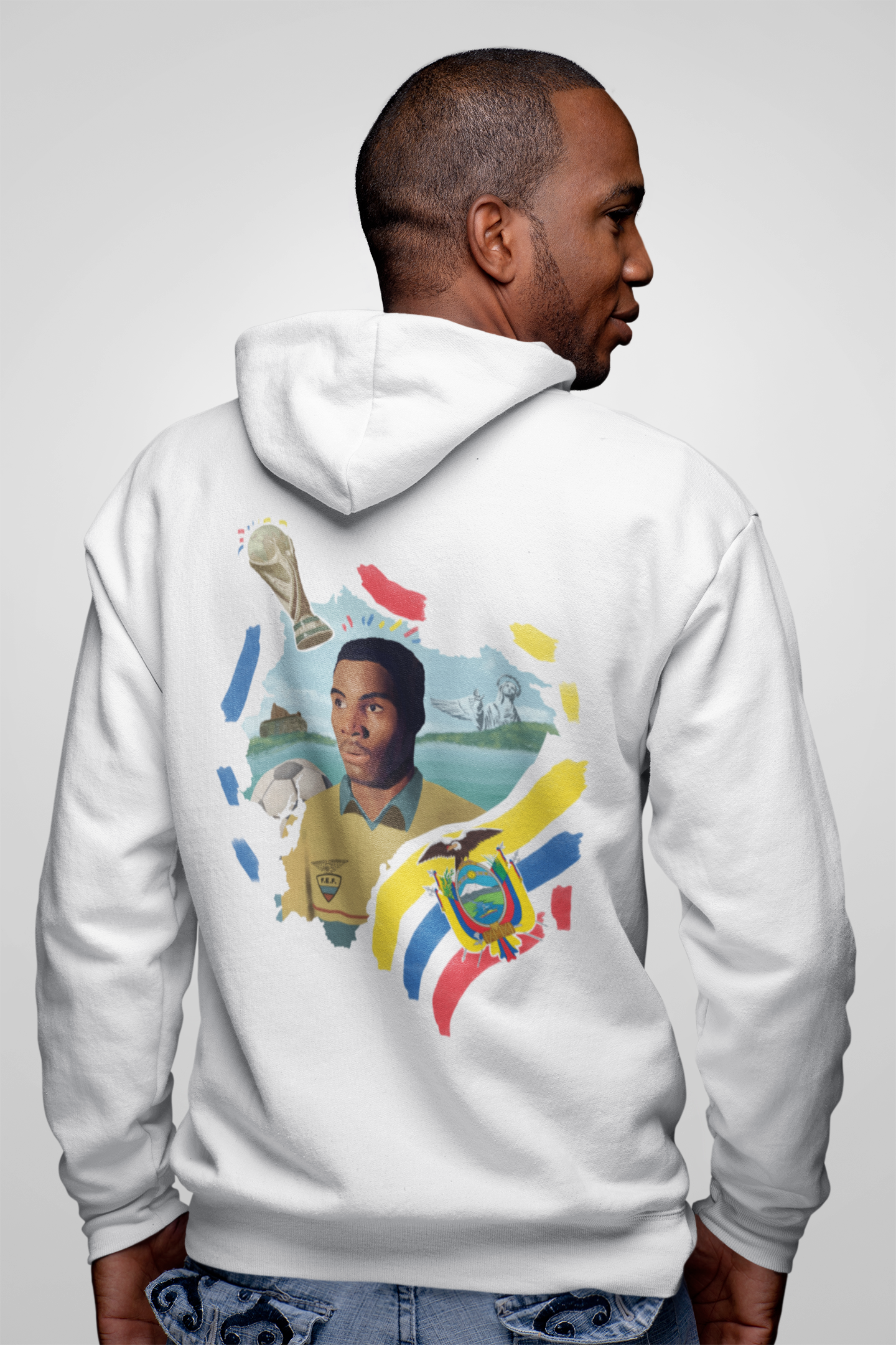 Ecuador world cup white hoodie