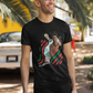 Morocco world cup black t-shirt
