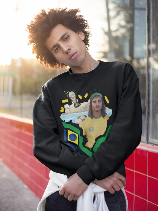 Brazil world cup black sweatshirt