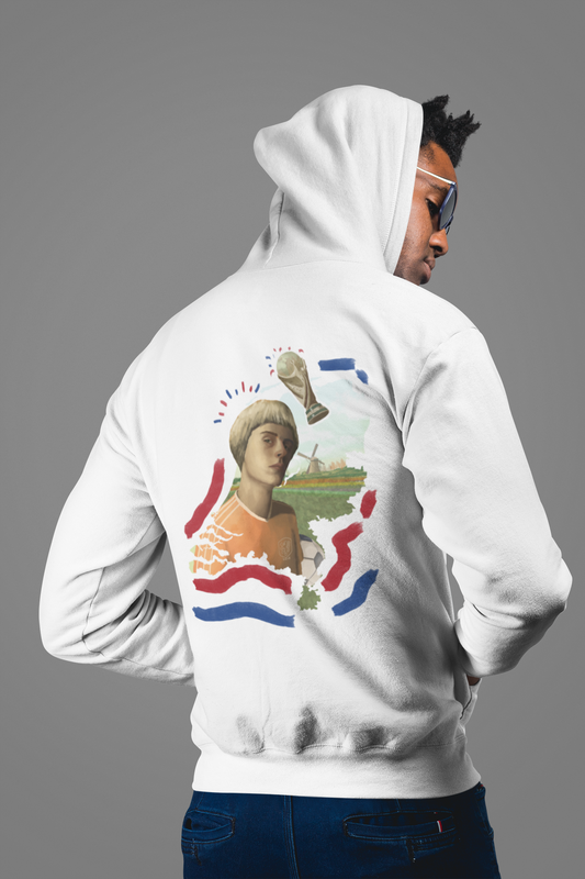 Netherlands world cup white hoodie