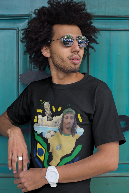 Brazil world cup black t-shirt