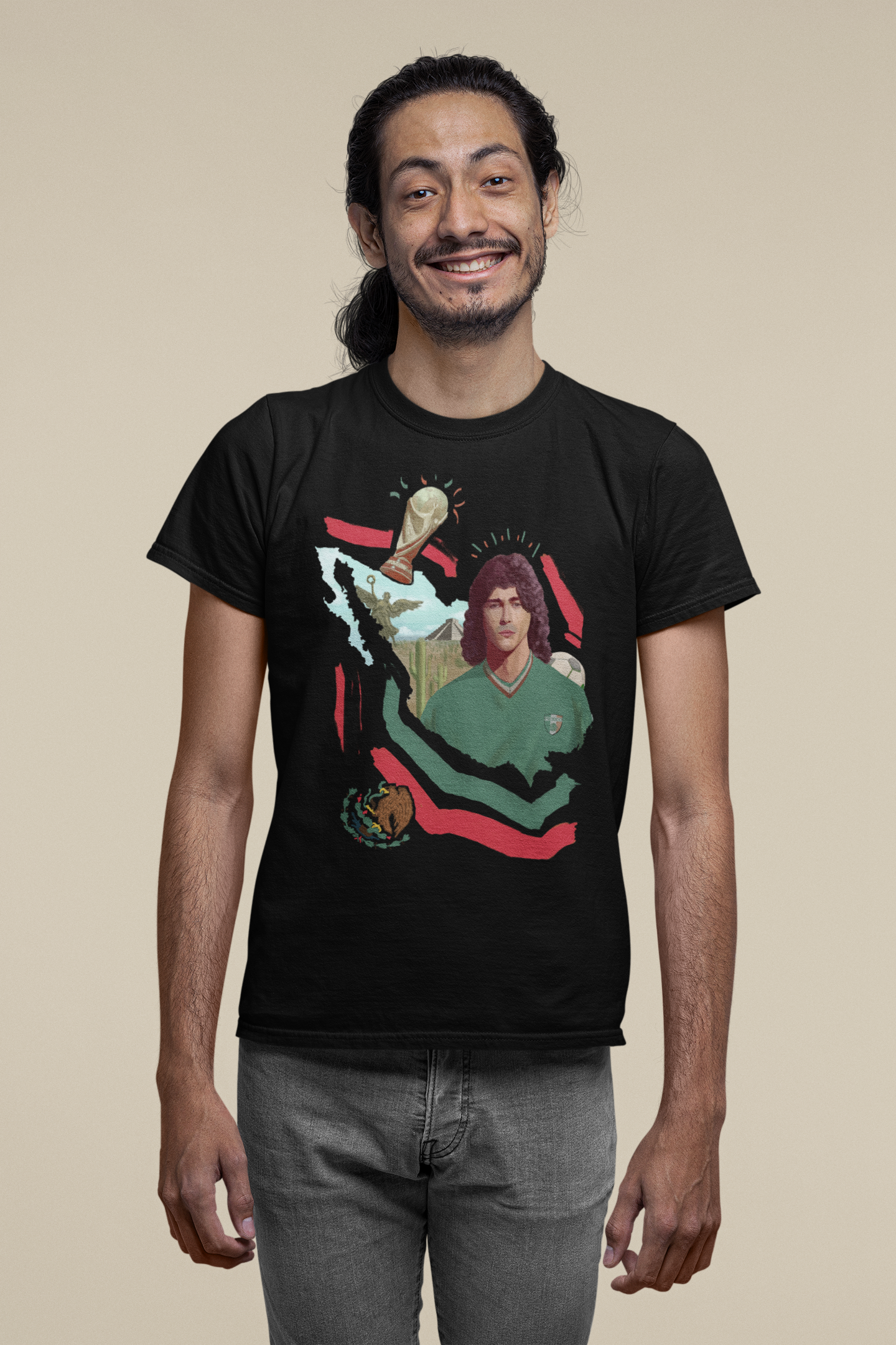 Mexico world cup black t-shirt